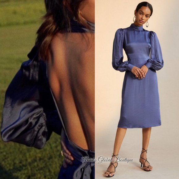 RARE NWT ANTHROPOLOGIE HUTCH Open-Back Midi Dress. Halter Neck. Size 2 - Picture 8 of 16